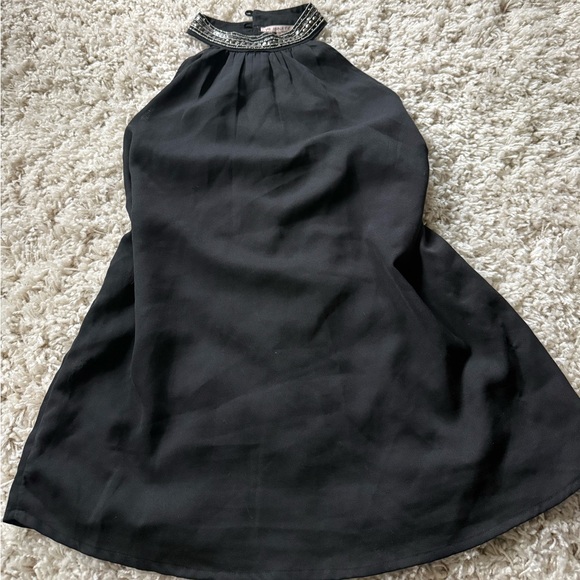Black Anna Field halter top with beaded detail size 44 - Picture 1 of 6